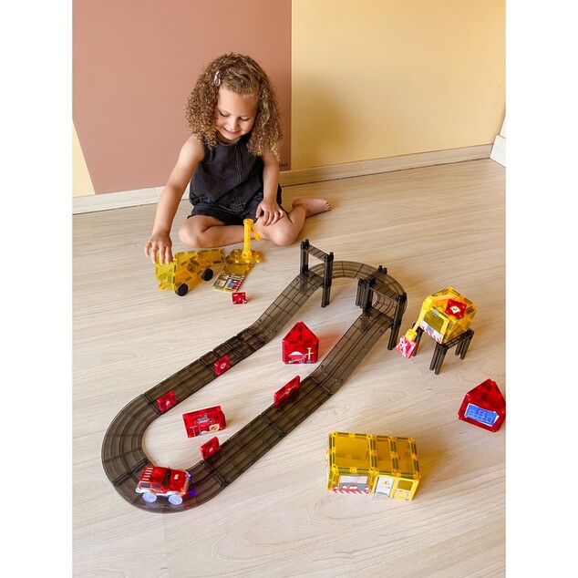 Cleverclixx – Ensemble de construction magnétique Construction Builder Pack Intense - 48 pcs