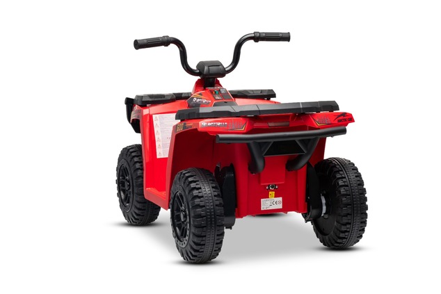 Licencovaná elektrická štvorkolka Arctic Cat 12V so zadným pohonom, červená, LED svetlá, L