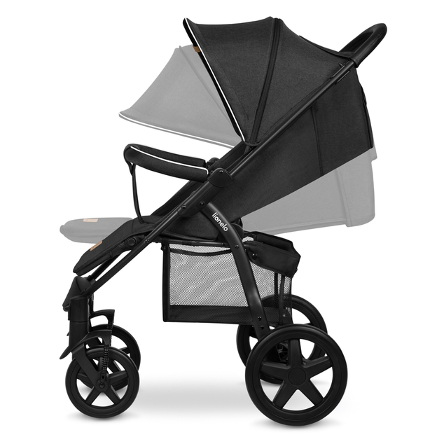 Lionelo Kočík športový Annet Plus Black Carbon