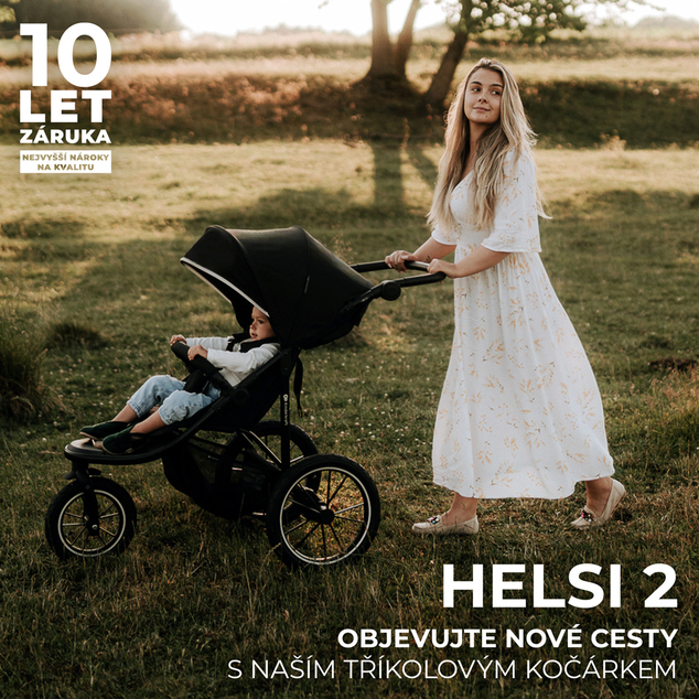 KINDERKRAFT Kočík športový a na behanie Helsi2 Black