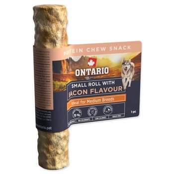 Ontario Protein csemege bacon ízű, rágótekercs kicsi 1db 12,7cm