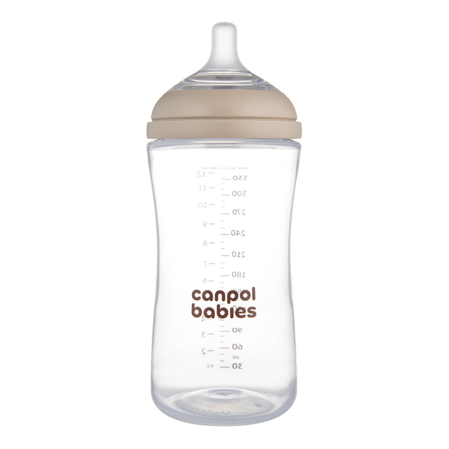 CANPOL BABIES Антиколикова бутилка Natural shape 330ml