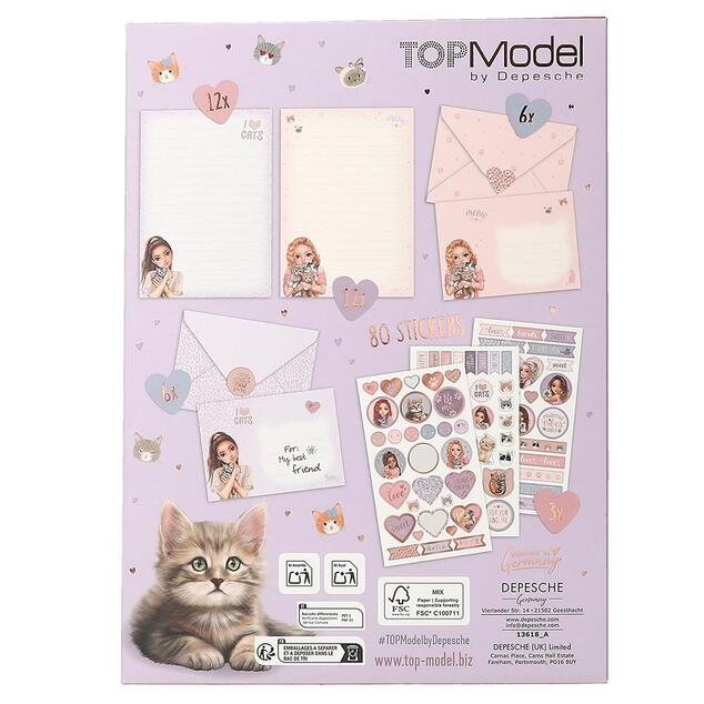 Top Model Listová súprava so samolepkami Cat Love, Talita