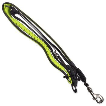 Vodítko Dog Fantasy USB LED nylonové bežecké zelené 2,5x180-250cm