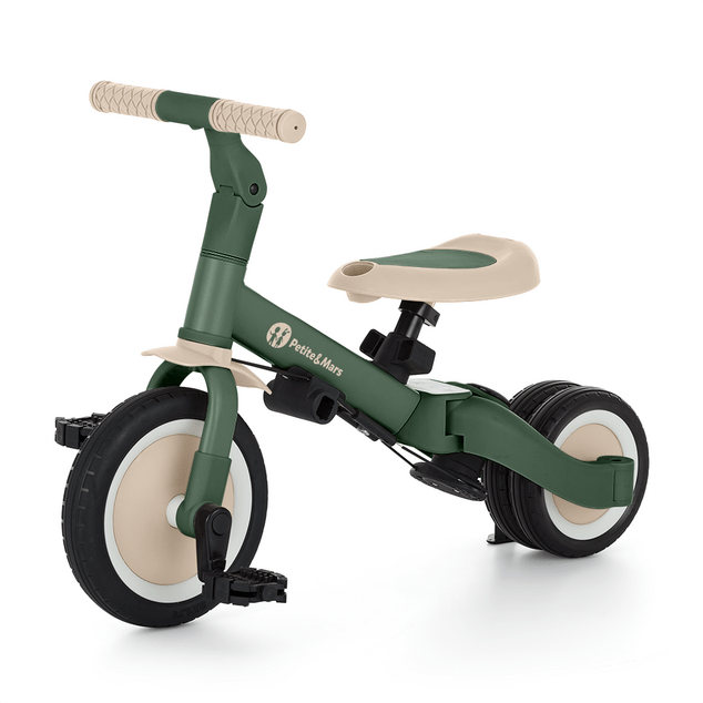 PETITE&amp;MARS Triciclo multifuncional 5 en 1 Turbo Plus Misty Green