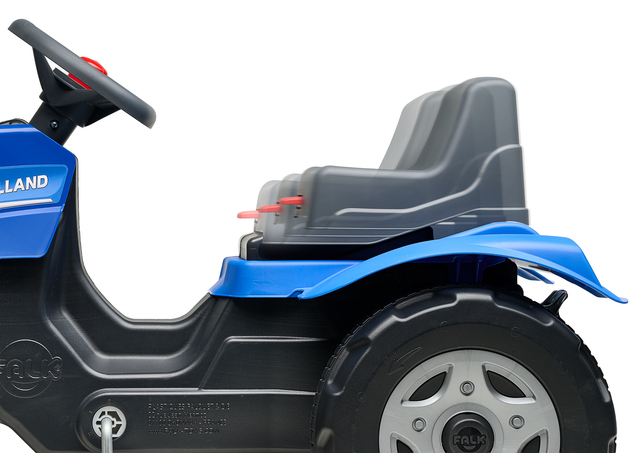 Falk Tractor de pedales New Holland con remolque