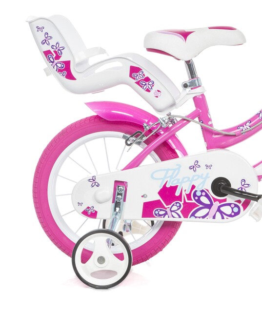 Dino Bikes - Kinderfahrrad Flappy 16" 516-02 - rosa weiß