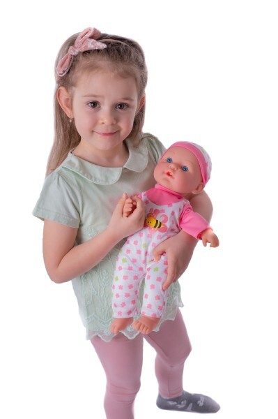 Baby kranker weicher Körper 36 cm aus Gummi mit Batteriezubehör mit Ton und Licht