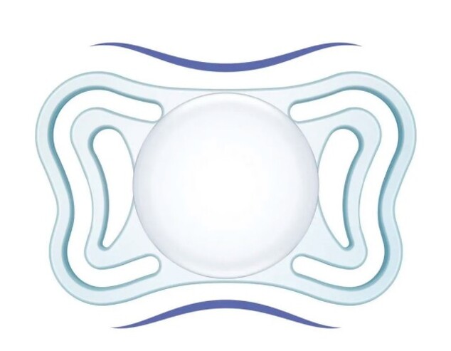 CHICCO Cumlík Physio Light silikónový nočný 16-36m, 2ks
