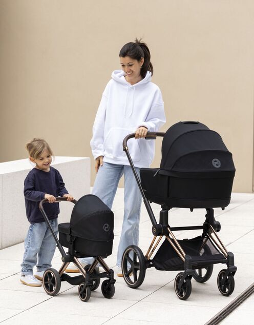 Passeggino Cybex Black 3 v1 per bambole 36-42 cm