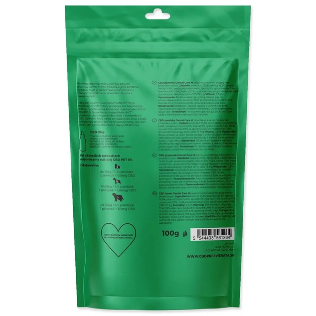 Pamlsok CBD Dental Care M 100g