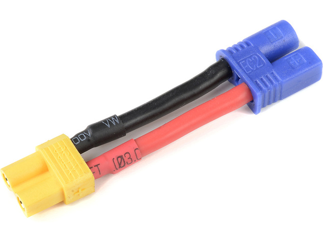 Pretvorniški kabel EC2 naprave - XT-30 baterija 14AWG