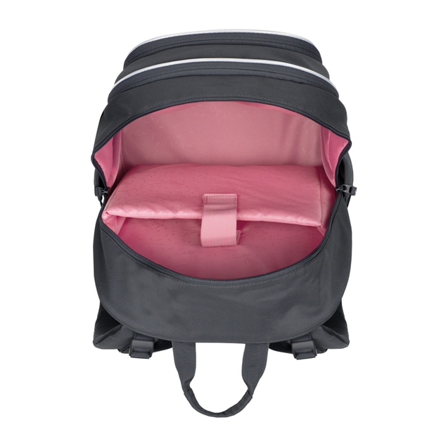 BAAGL SET 5 Core Logo rosa: Rucksack, Federmäppchen, Beutel, Gürteltasche, Laptop-Hülle GRS