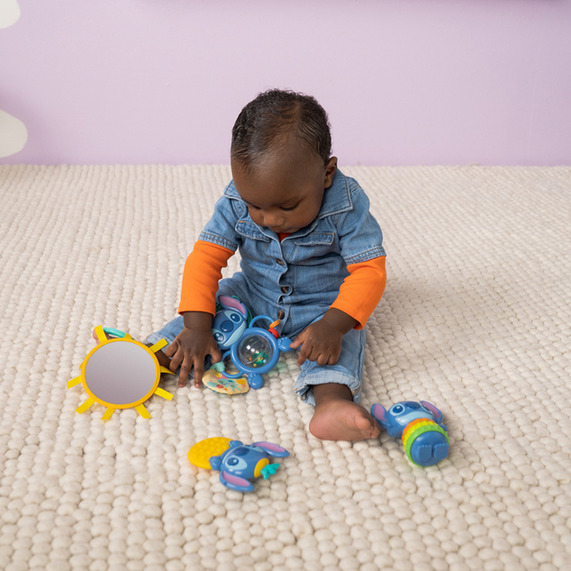 BRIGHT STARTS Set cadou multisenzorial Stitch Tropical Treasures™, 3m+