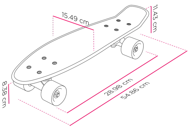 Skateboard Street Surfing POP BOARD Souper Black Dot