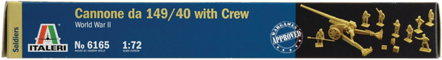 Model Kit figurky 6165 - WWII - Cannone da 149/40 with Crew (1:72)