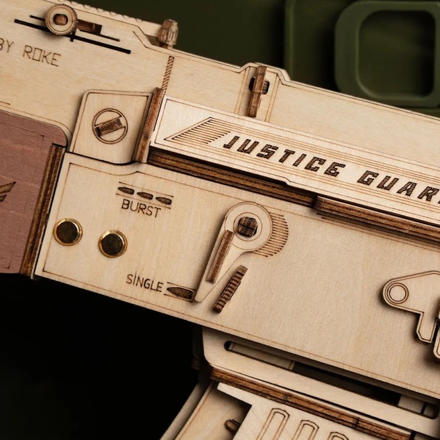 RoboTime 3D Holzmechanisches Puzzle Sturmgewehr AK-47