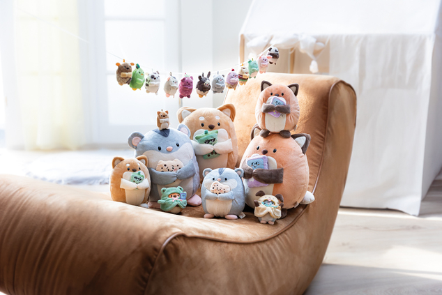 NICI prívesok MyMochi Mačička Eepy sivá 5cm
