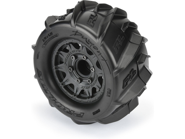 Pro-Line koleso 2.8", pneu Dumont, disk Raid H12 čierny (2)