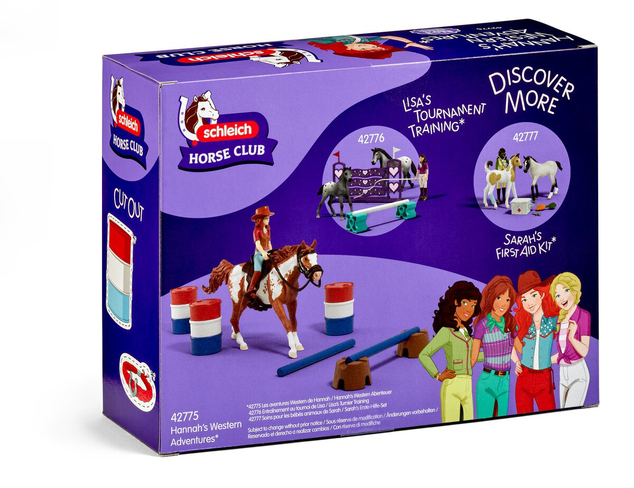 Schleich Hannah cu cal și obstacole - aventură western