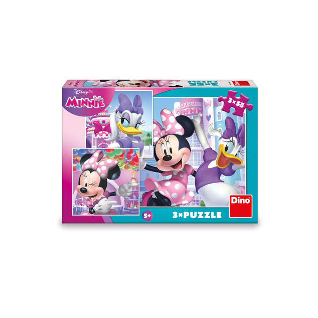 Puzzle Minnie a Daisy 3x55 dielikov