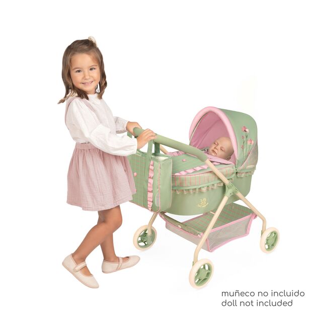 DeCuevas 86068 Il mio primo passeggino per bambole con borsa Botanic 2026 – 56 cm