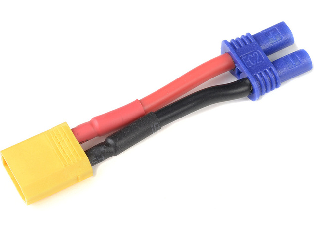 Konverzný kábel EC2 batéria - XT-30 prístroj 14AWG