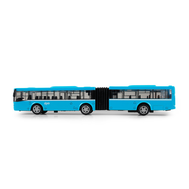 Kovový kĺbový autobus DPO Ostrava modrý 18 cm