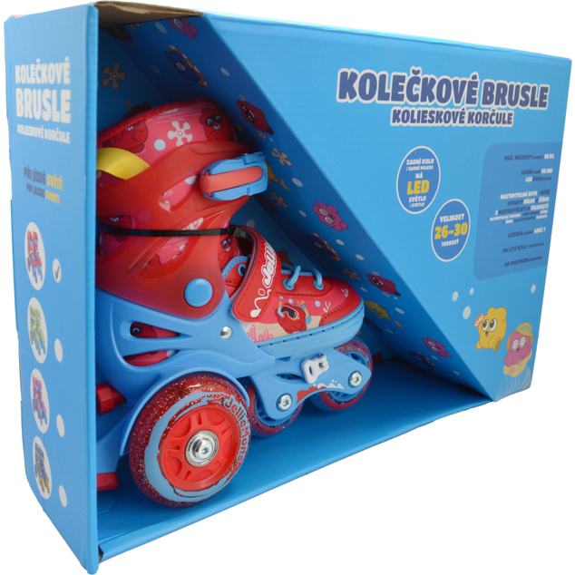 Kinder leuchtende Rollschuhe - Rot (Gr. 26-30)