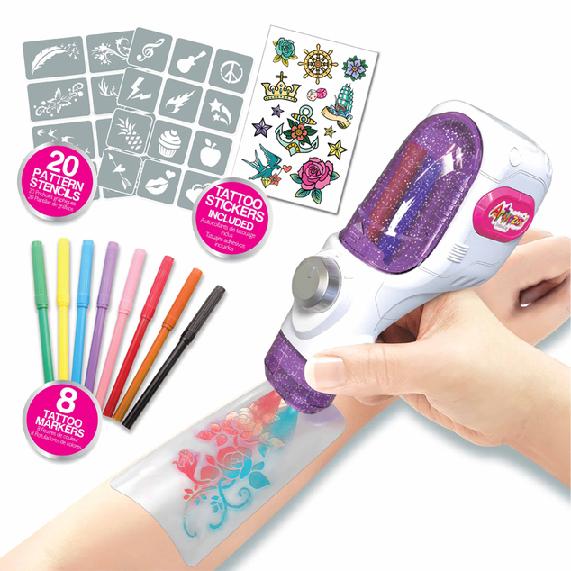 TASIA - Airbrush tetovací studio s příslušenstvím 20 šablon