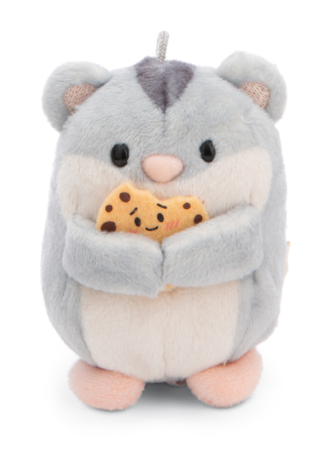 NICI pluș MyMochi Hamster Shai 8cm în costum de cățeluș și biscuiți, set ambalaj cadou 8,5x