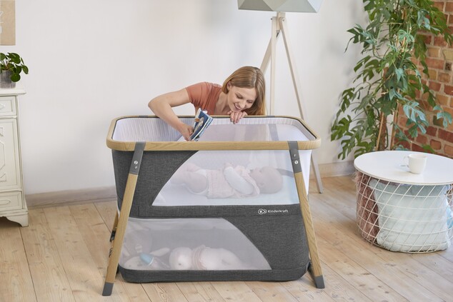 Postieľka multifunkčná 4v1 Sofi Gray Kinderkraft 2019