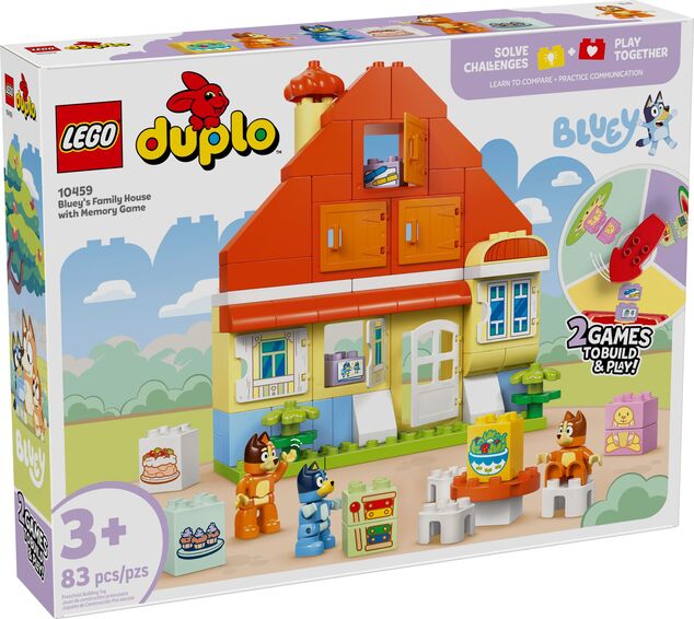 LEGO® DUPLO® 10459 Dom Bluey a pamäťová hra