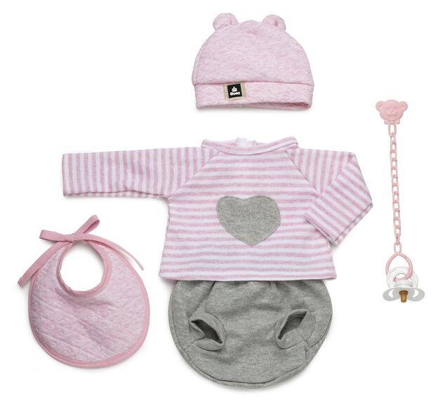 Guca 10072-136 abbigliamento per bambola bebè taglia 42–46 cm con accessori