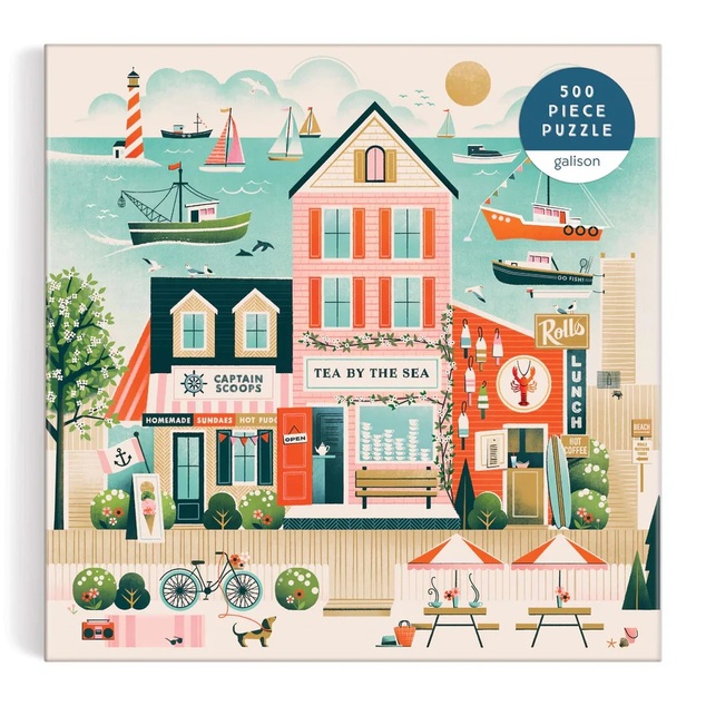 Galison Puzzle Bistro pri mori 500 dielikov