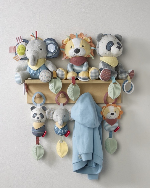 SKIP HOP Viseća igračka s glodalicom Bandana Buddies Lav 0m+