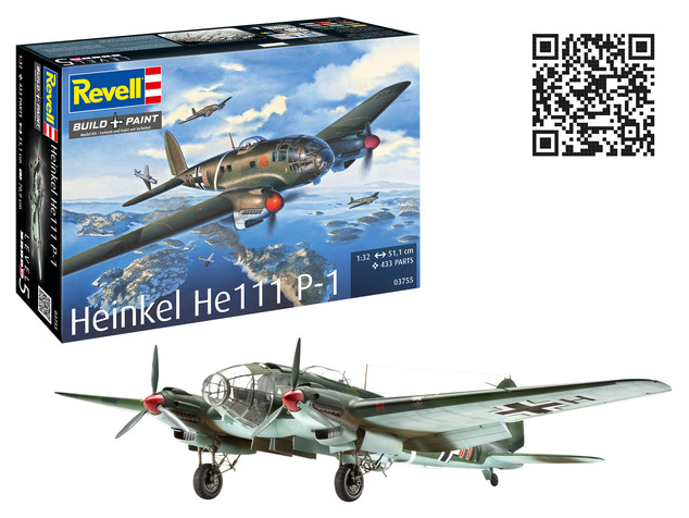 Plastic ModelKit aereo 03755 - Heinkel He 111P-1 (1:32)