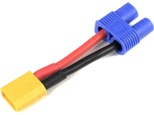 Konverzný kábel EC3 batéria - XT-30 prístroj 14AWG