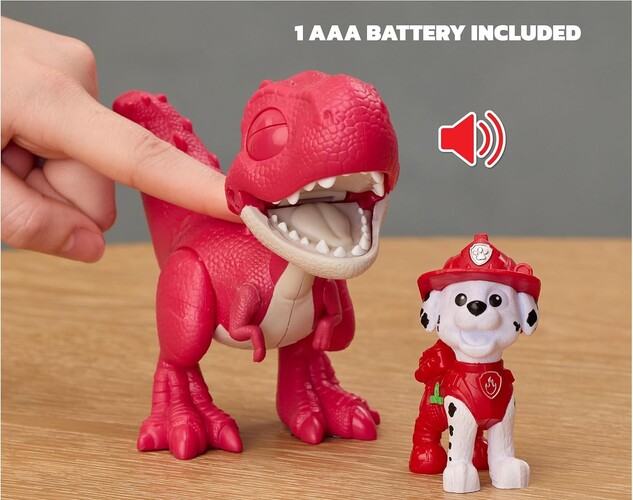 Spin Master Paw Patrol Dino figura con suoni + Marshall