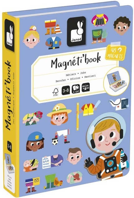 Janod Magnetibook Povolania Magnetická kniha pre deti