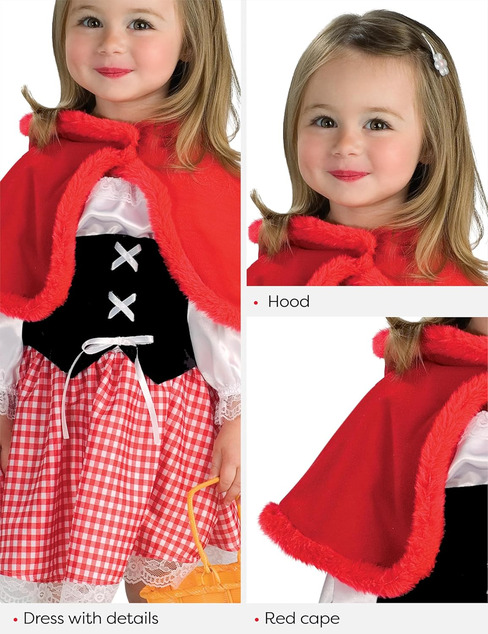 Rotkäppchen Kinderkostüm Größe (98-104cm)