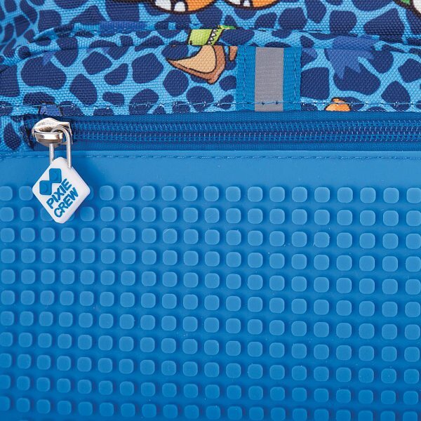 PIXIE CREW Kinder Rucksack Dino blau