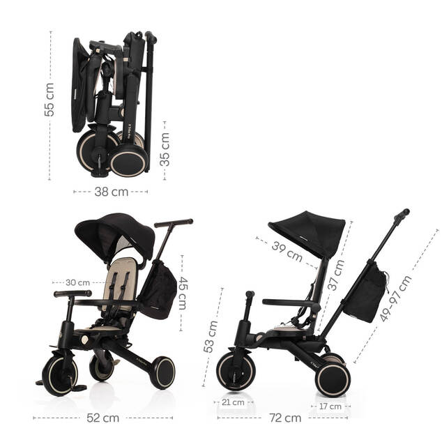 Trojkolka X Trike Pro, Boss Grey