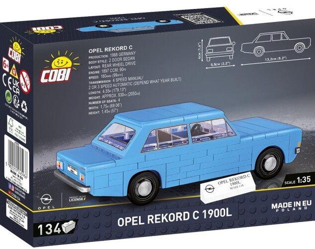 Cobi Opel Rekord C 1900L, 1:35, 130 k