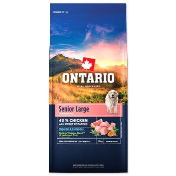 Krmivo Ontario Senior Large Chicken &amp; Sweet Potatoes 12kg