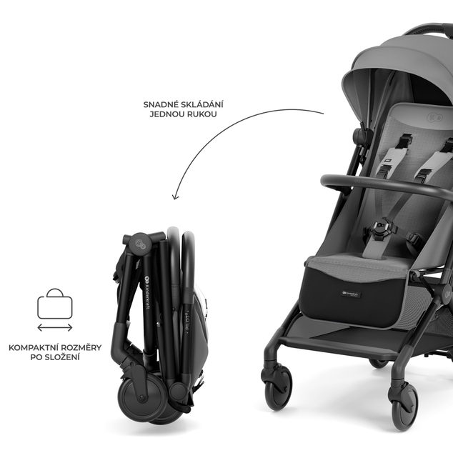 KINDERKRAFT SELECT Poussette sportive Pilot 2 Grey