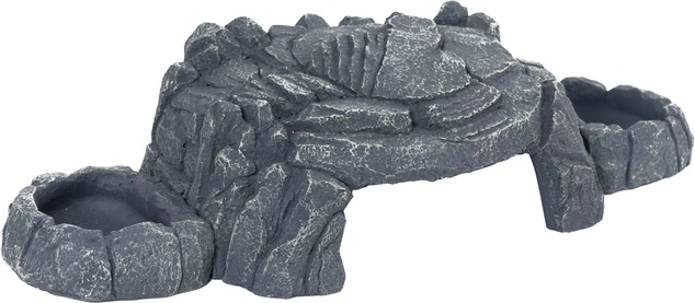 Úkryt Reprti Planet Jaskyňa s dvoma miskami 39x14,5x9,5cm