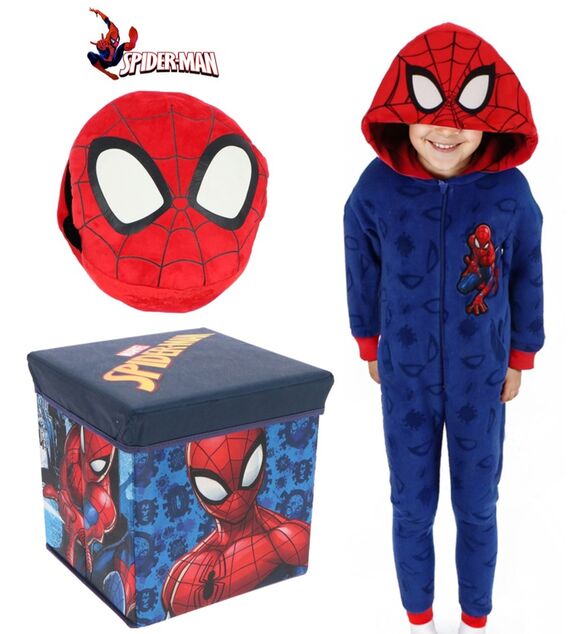 Cozy Noxxiez HW775 Spiderman - hrejivý plyšový vankúš 3 v 1