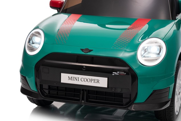 Elektrické autíčko BMW Mini Cooper 12V, zelené, USB Vstup s Bluetooth pripojením na MP3 Pr