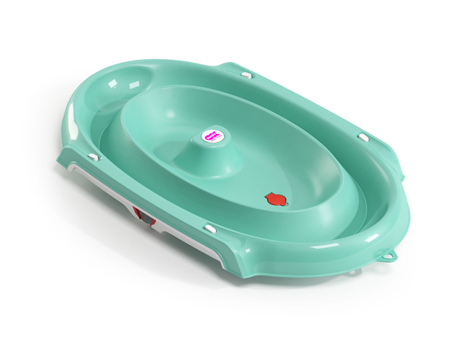 OK BABY Vanička skladacia protišmyková Onda Slim 0–12m Sky blue